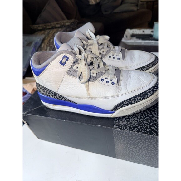 Nike Air Jordan 3 Retro Mid Racer Blue Elephant Skin CT8532-145 Mens Sz 8 W/box main image 11